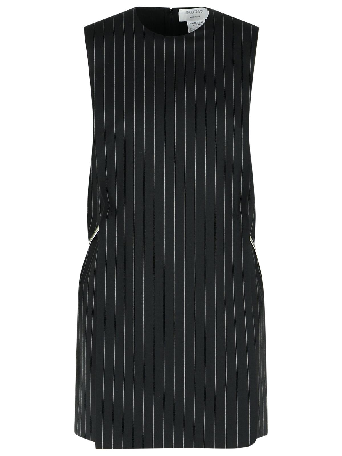 Sportmax 'Domini' Black Virgin Wool Blend Dress Women SPORTMAX
