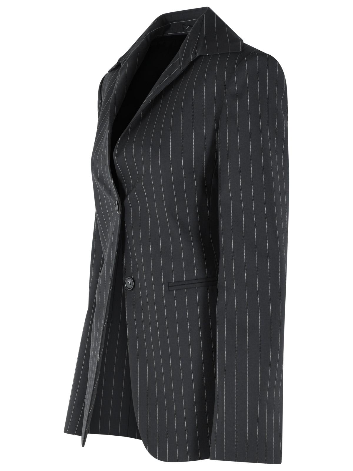 Sportmax 'Rive' Tight Blazer In Black Virgin Wool Blend Women SPORTMAX