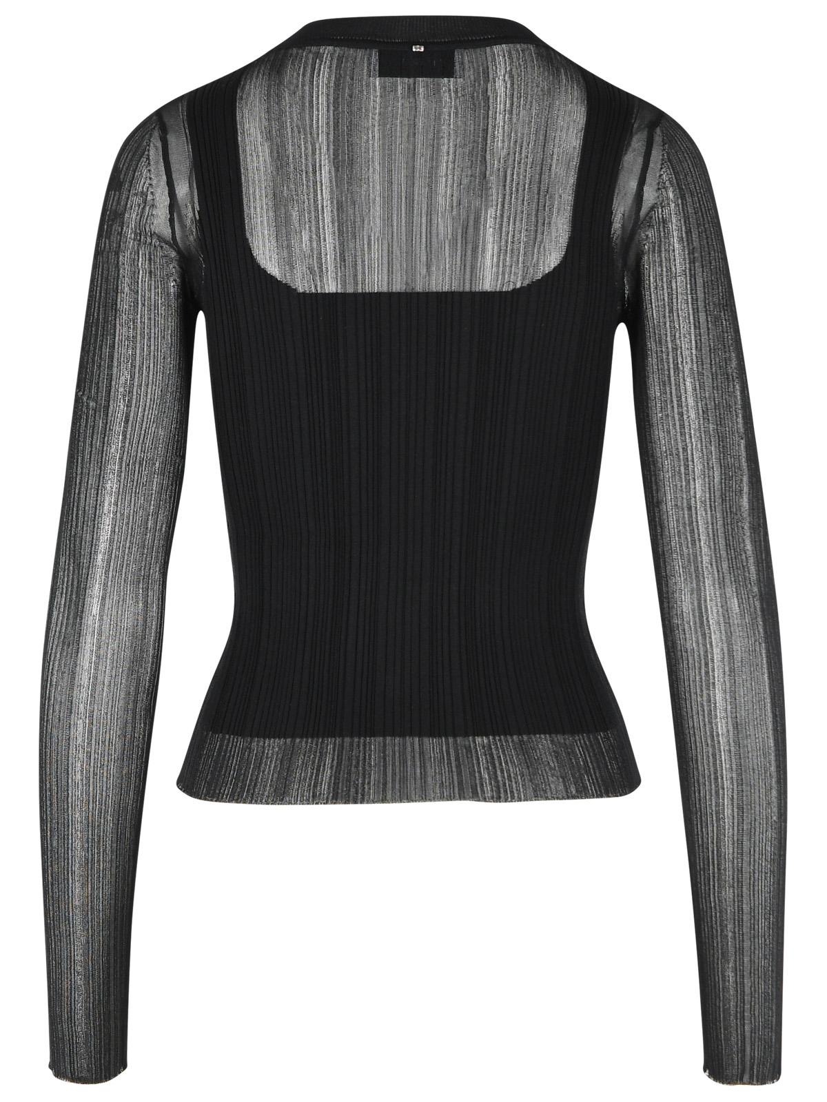Sportmax 'Buono' Trompe L'oeil Sweater In Black Viscose Blend Women SPORTMAX