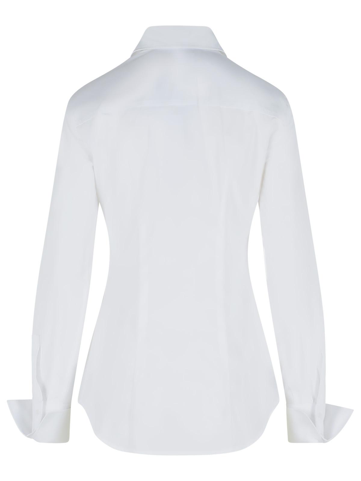 Sportmax White Cotton Shirt Women SPORTMAX