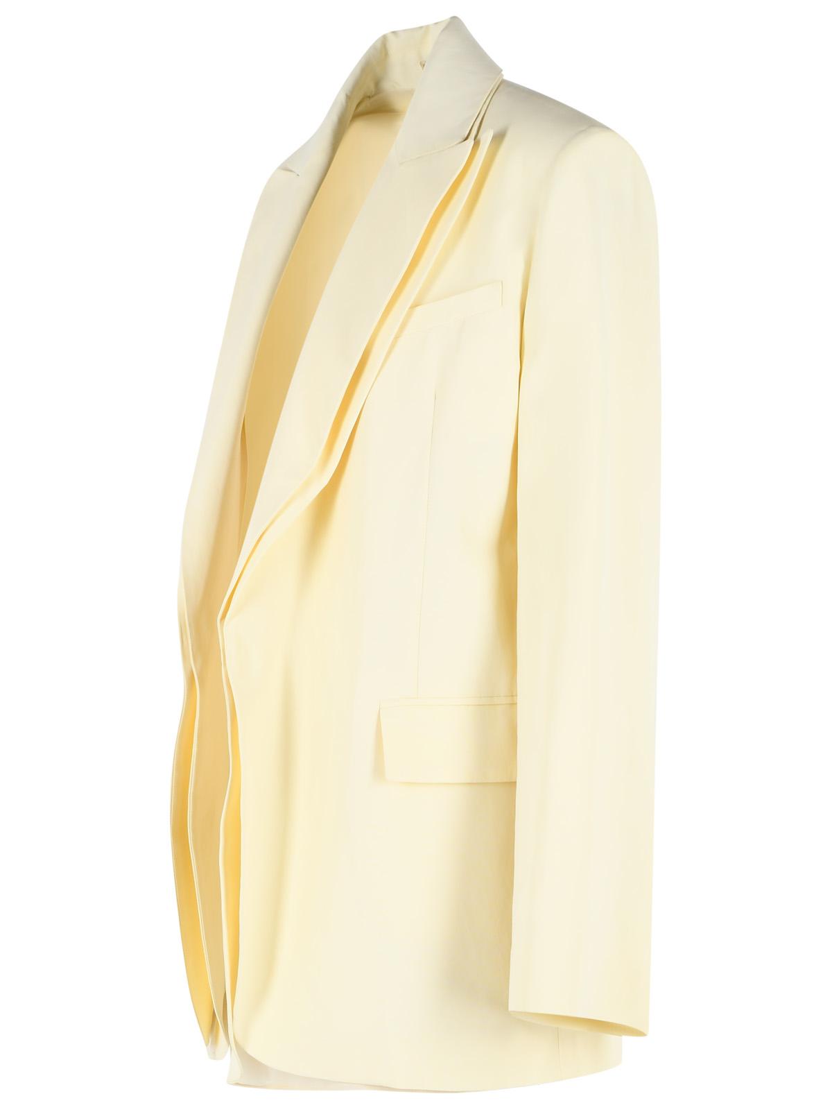 Sportmax 'Tenuta' Blazer In Light Yellow Viscose Blend Women SPORTMAX