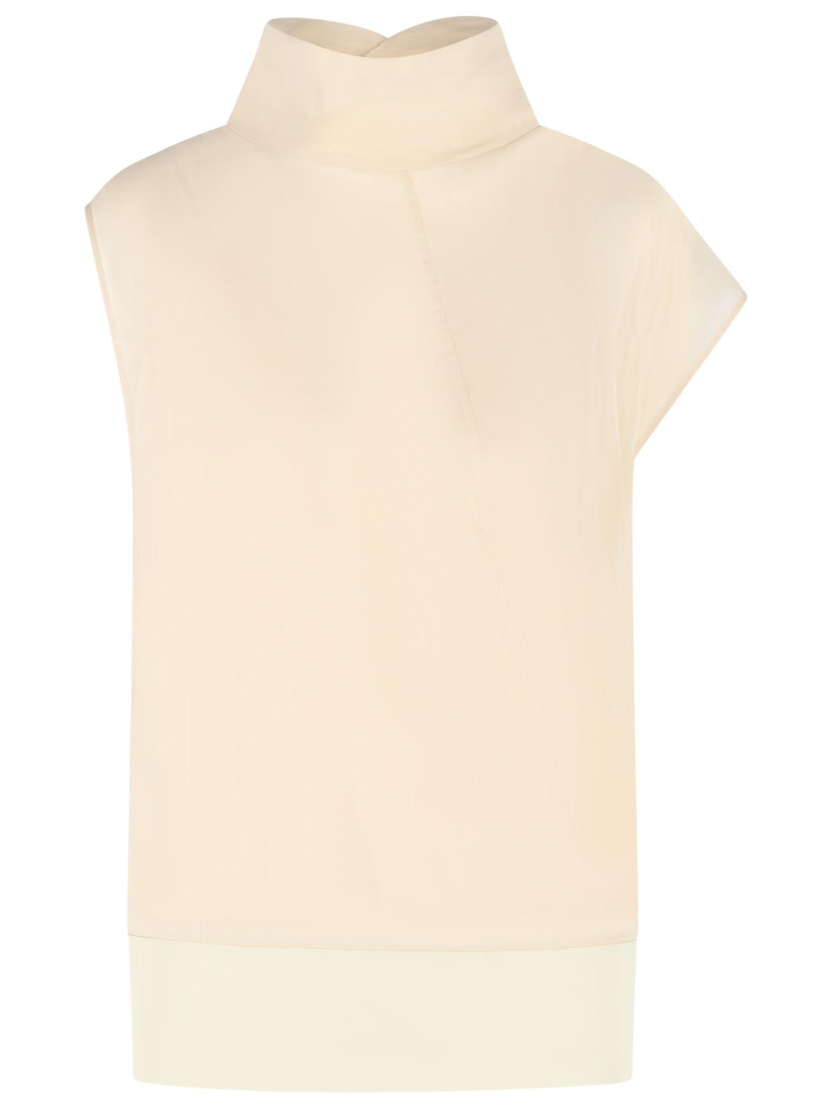 Sportmax 'Grado' Two-Piece 'Ecru' Cotton Voile Blouse Women SPORTMAX