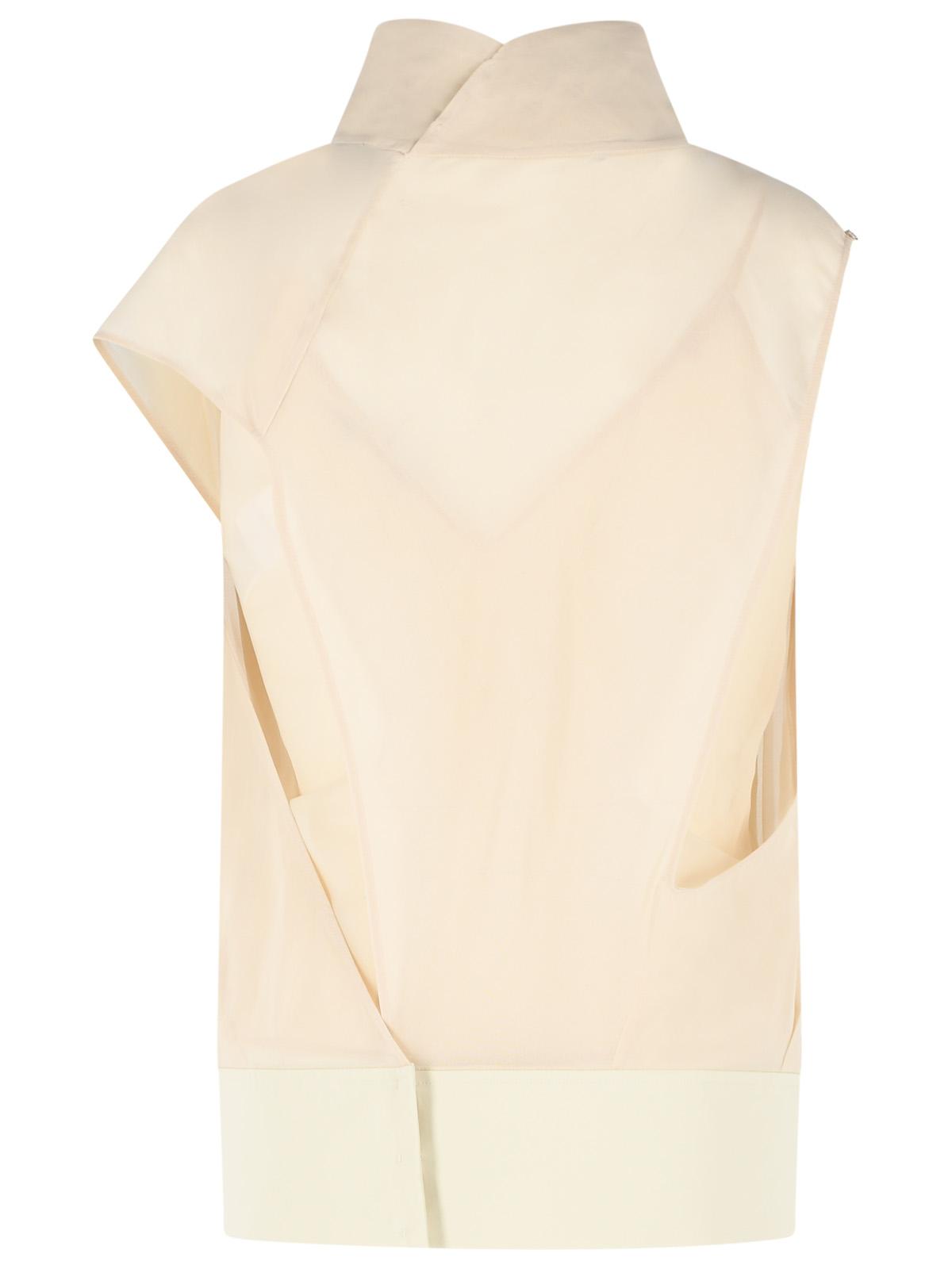 Sportmax 'Grado' Two-Piece 'Ecru' Cotton Voile Blouse Women SPORTMAX