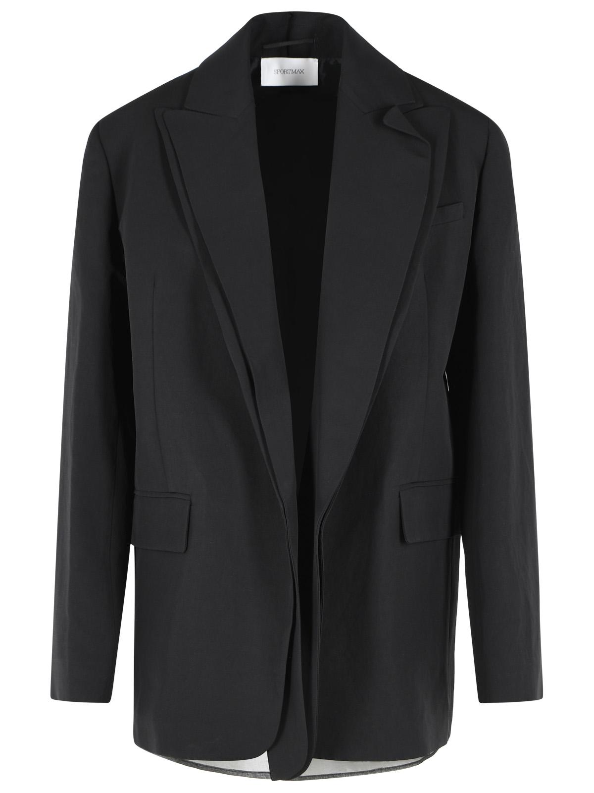 Sportmax 'Tenuta' Blazer In Black Viscose Blend Women SPORTMAX