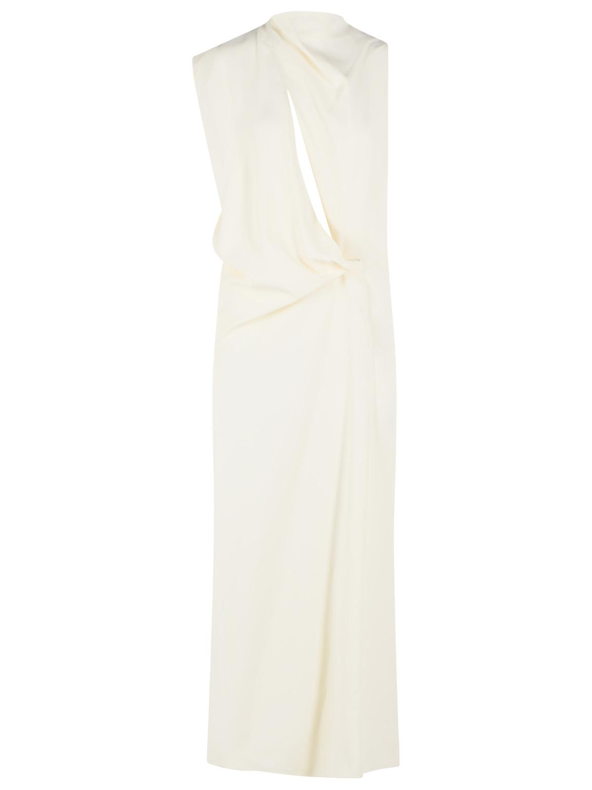 Sportmax 'Ebbri' Asymmetrical 'Ecru' Viscose Dress Women SPORTMAX