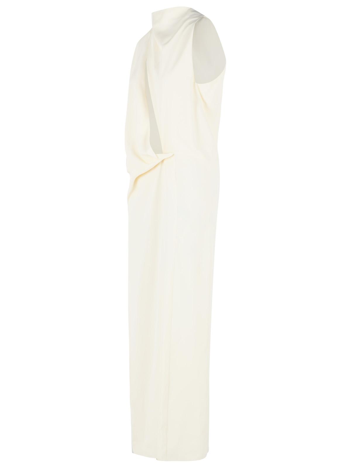 Sportmax 'Ebbri' Asymmetrical 'Ecru' Viscose Dress Women SPORTMAX