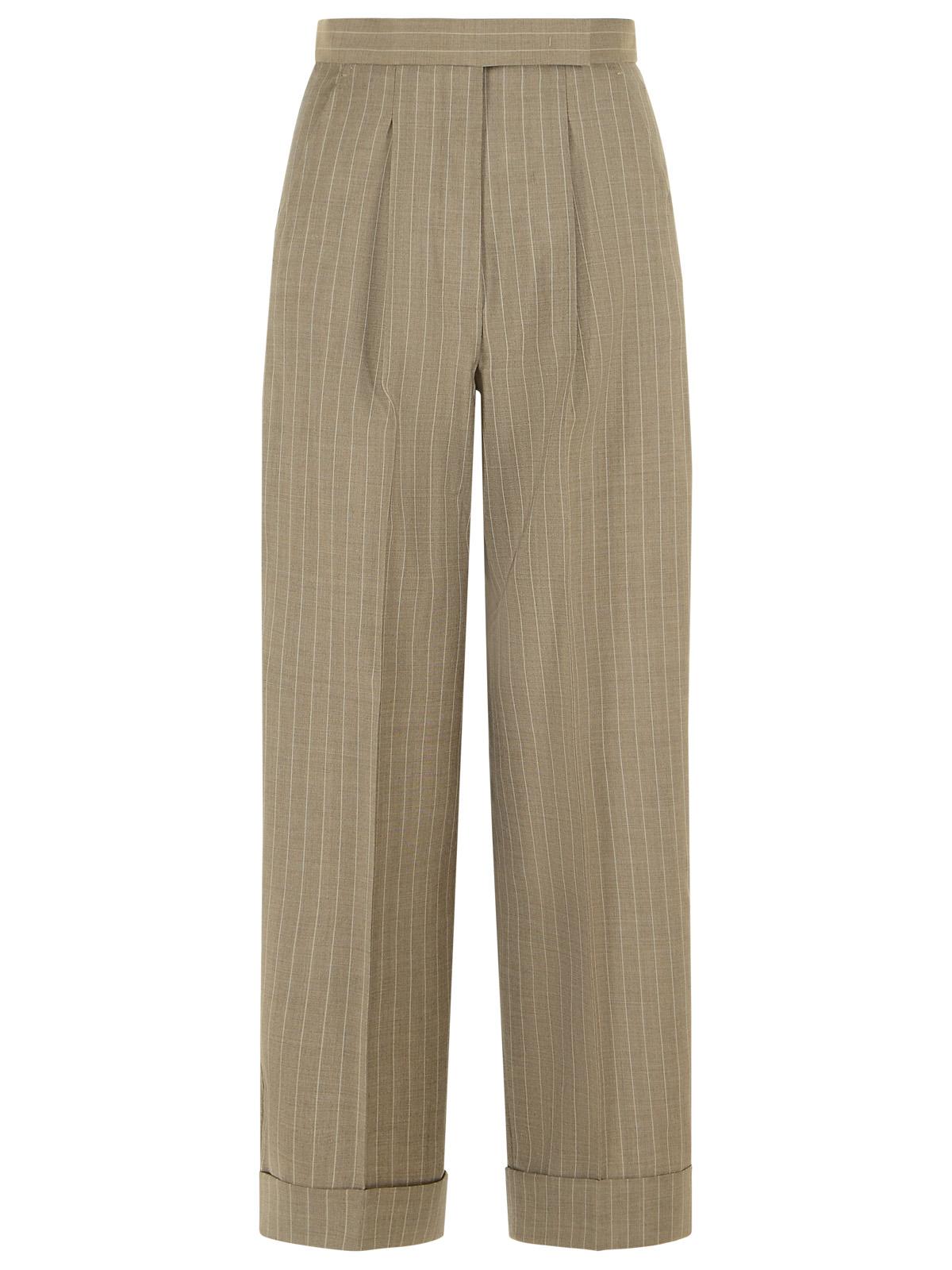 Max Mara 'Manet' Beige Virgin Wool Pants Women MAX MARA