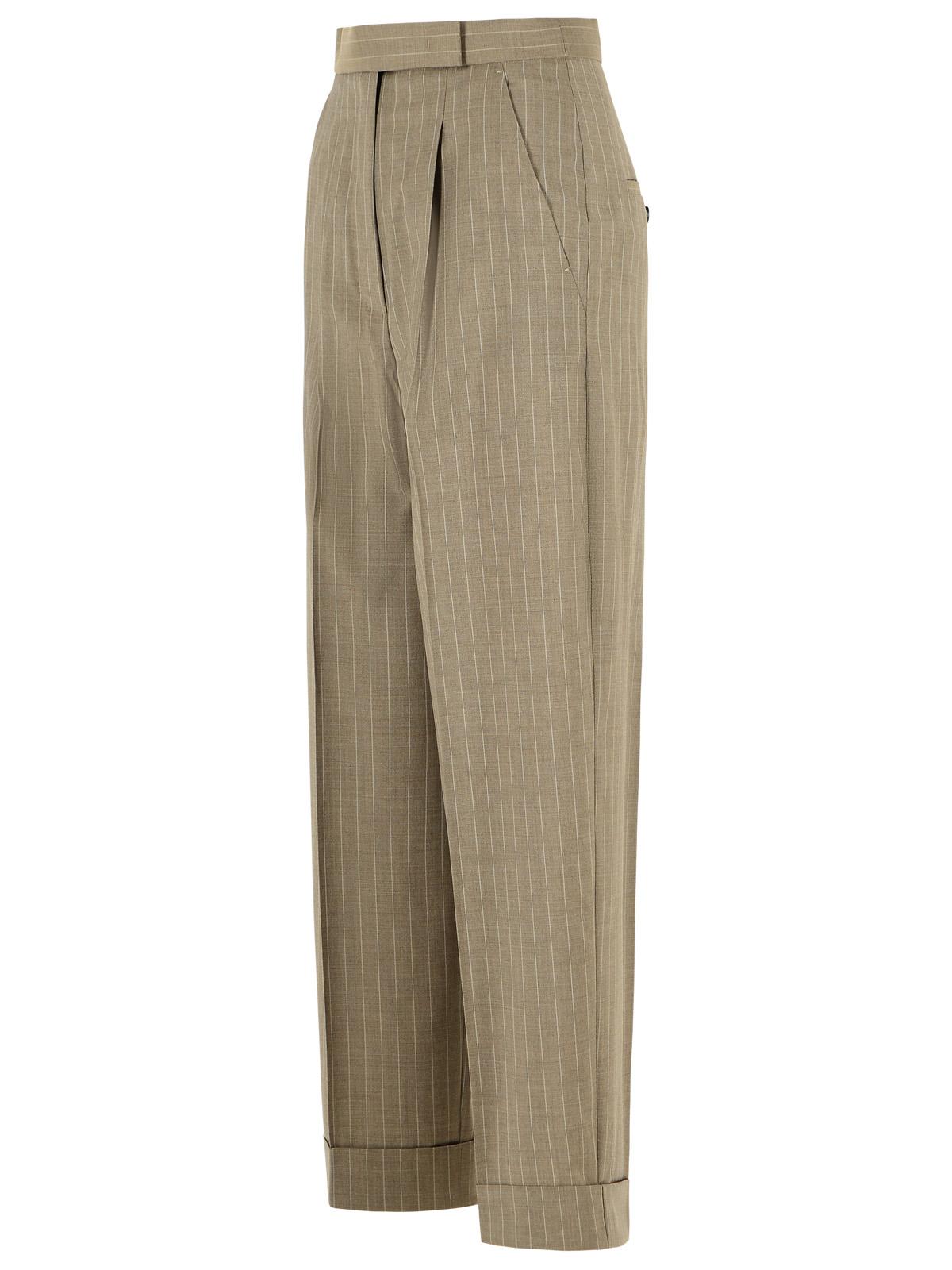 Max Mara 'Manet' Beige Virgin Wool Pants Women MAX MARA