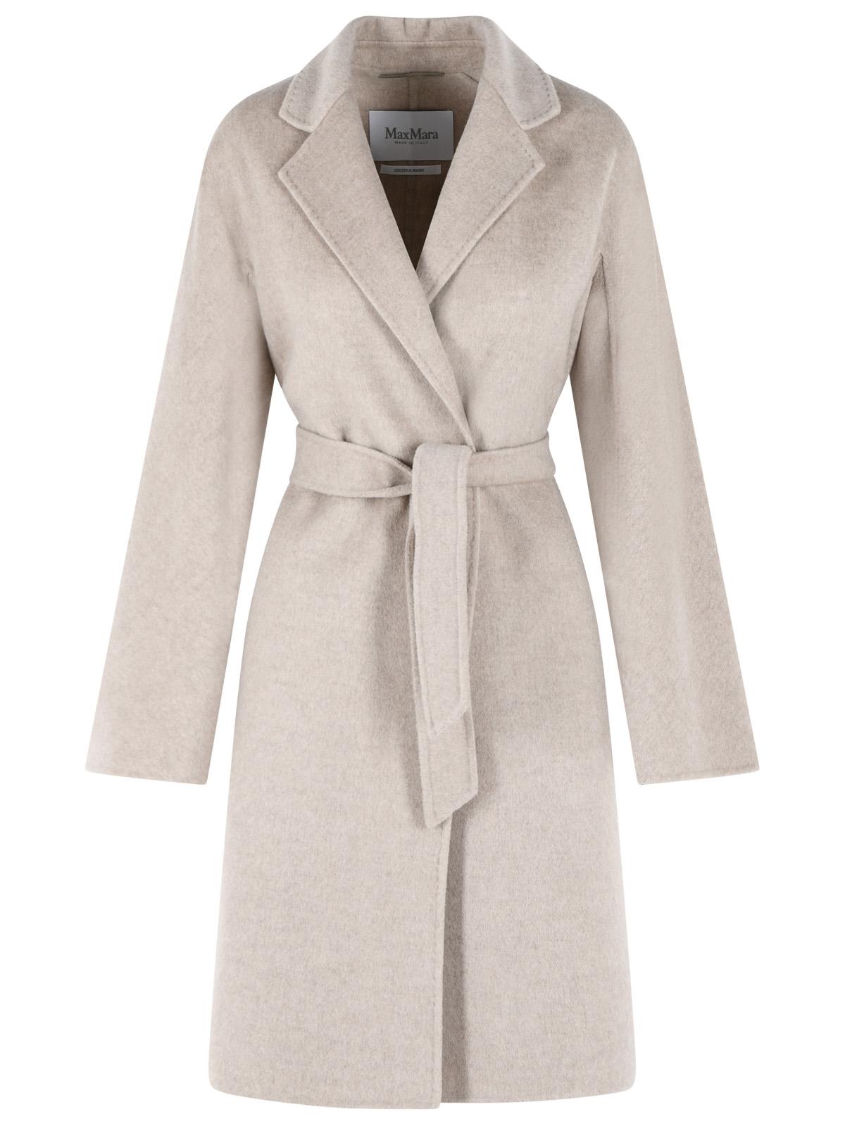 Max Mara 'Aceri' Sand Cachemire Wrap Coat Women MAX MARA