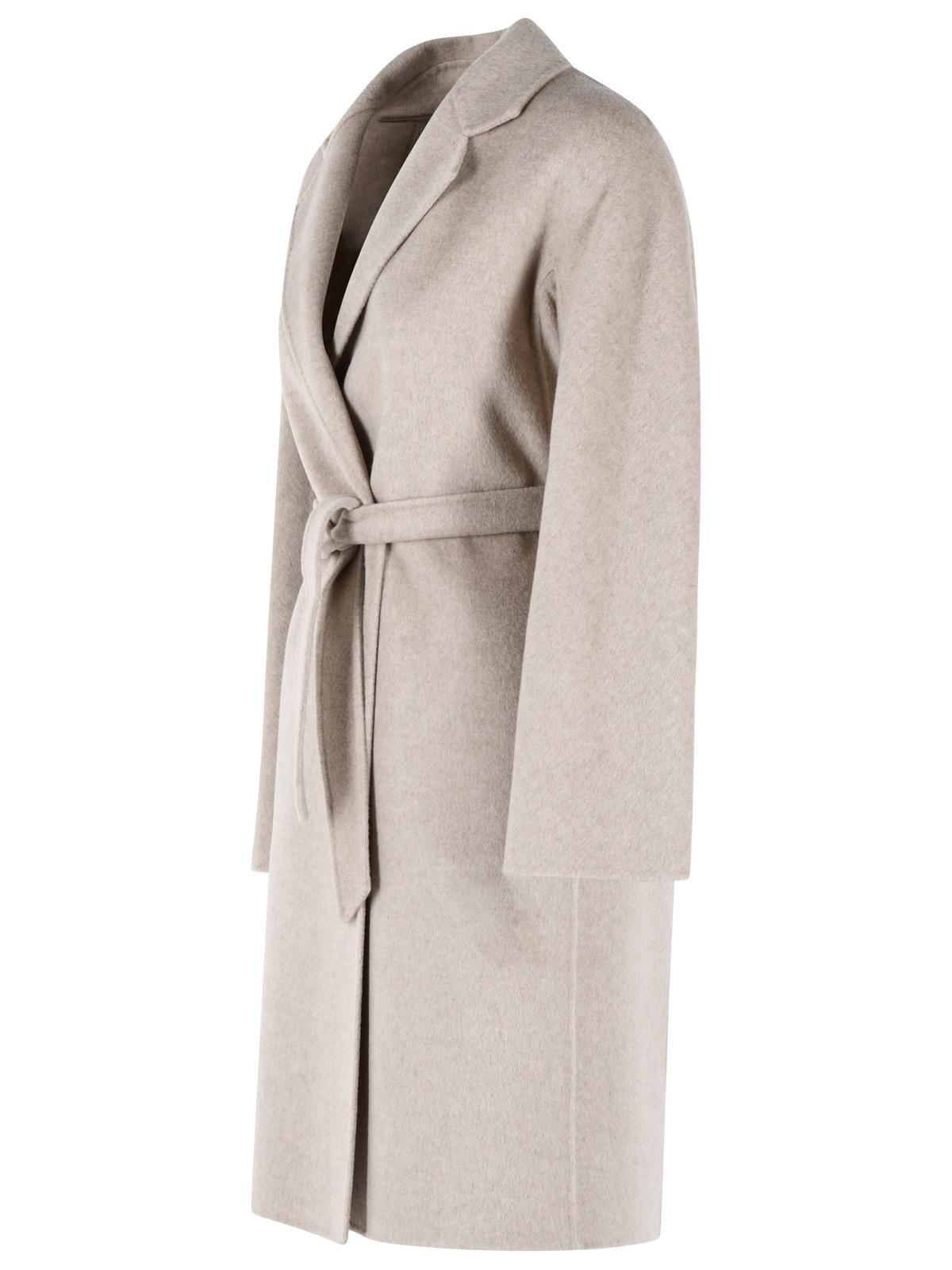Max Mara 'Aceri' Sand Cachemire Wrap Coat Women MAX MARA