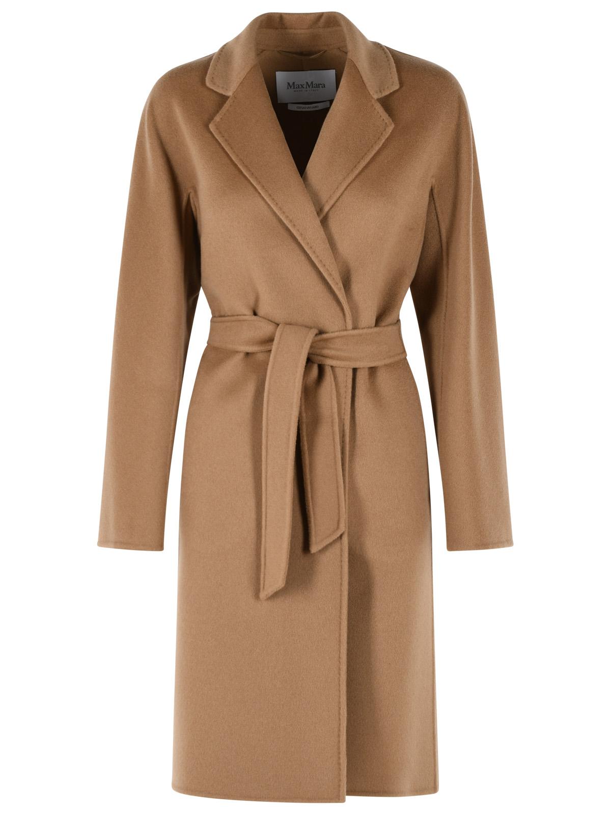 Max Mara 'Aceri' Camel Cashmere Wrap Coat Women MAX MARA