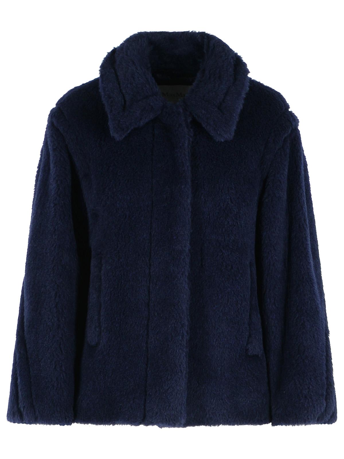 Max Mara 'Mxmfuggito' Blue Alpaca And Wool Jacket Women MAX MARA