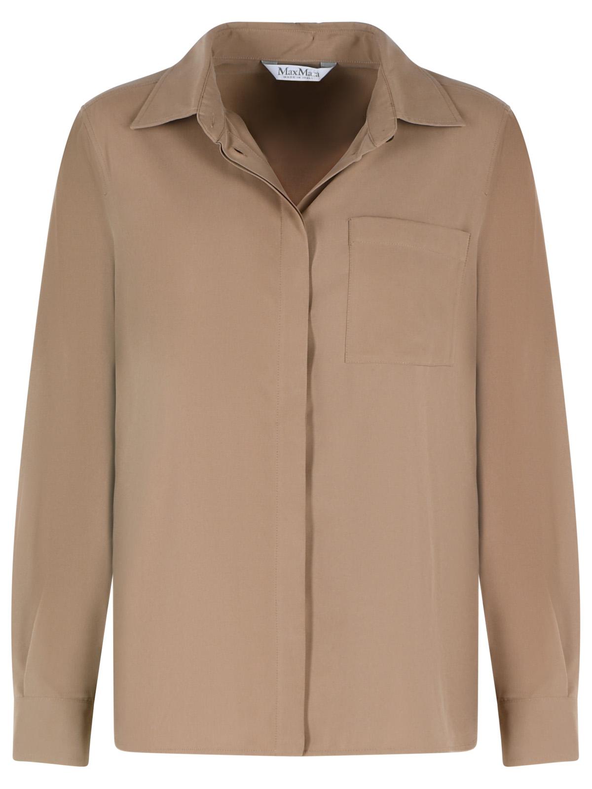 Max Mara 'Siamese' Hazelnut Silk Tela Shirt Women MAX MARA