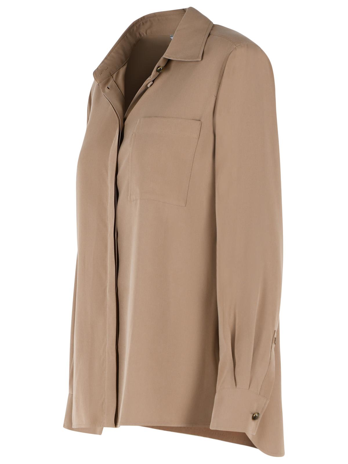 Max Mara 'Siamese' Hazelnut Silk Tela Shirt Women MAX MARA