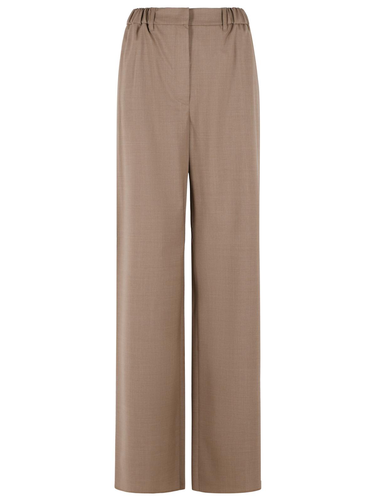 Max Mara 'Salpa' Trousers In Tela Stretch Wool In Hazelnut Color Women MAX MARA