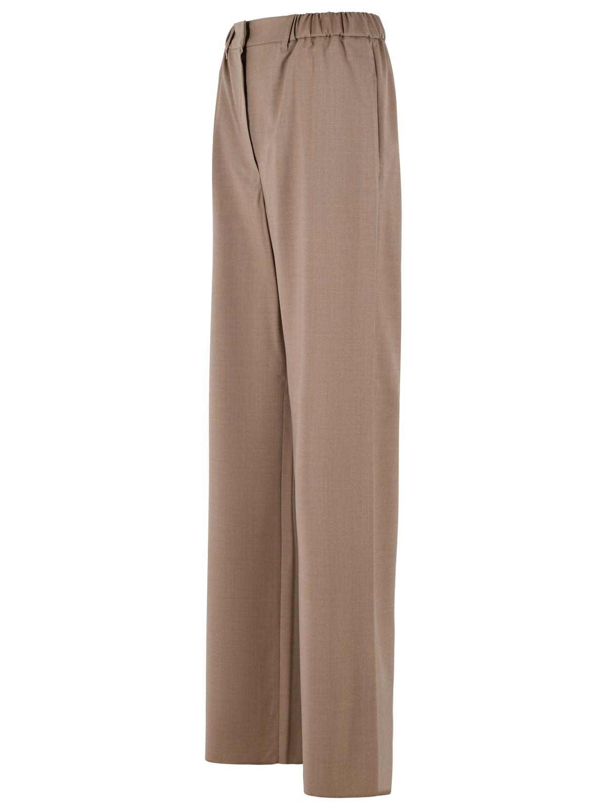 Max Mara 'Salpa' Trousers In Tela Stretch Wool In Hazelnut Color Women MAX MARA