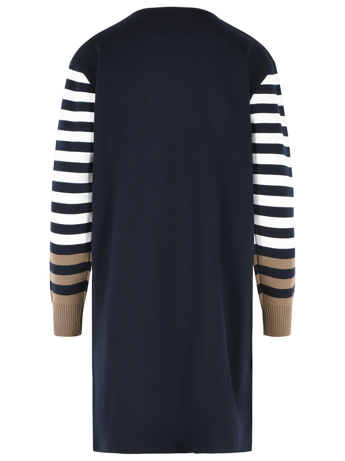 Max Mara Cotro 'Velo' Dress In Navy Blue Virgin Wool Women MAX MARA