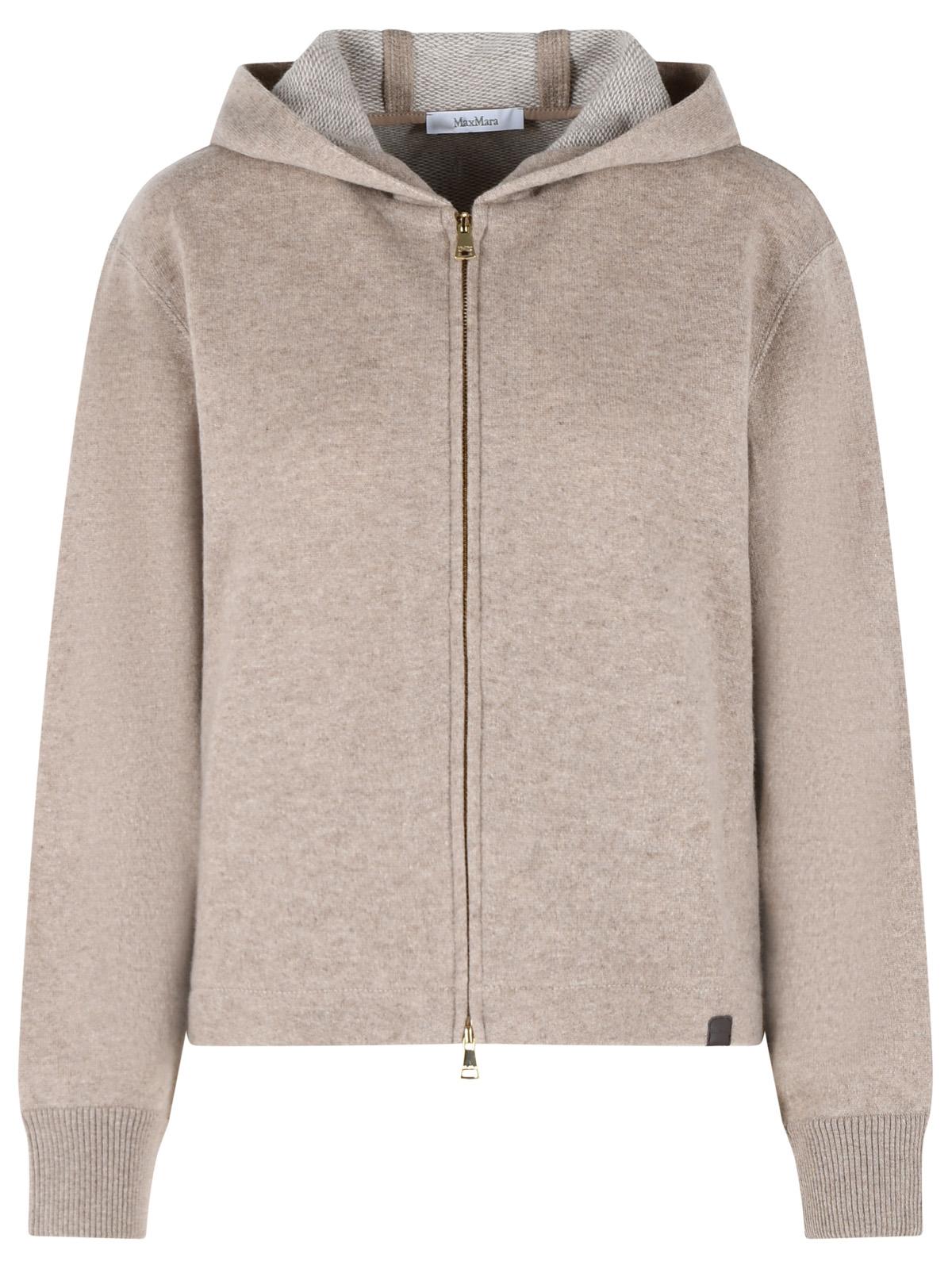 Max Mara Beige Cashmere And Virgin Wool Sweatshirt Women MAX MARA