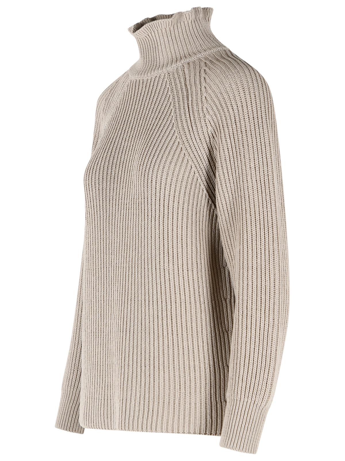 Max Mara 'Camino' Oversized Sand Cotton Cordonetto Sweater Women MAX MARA