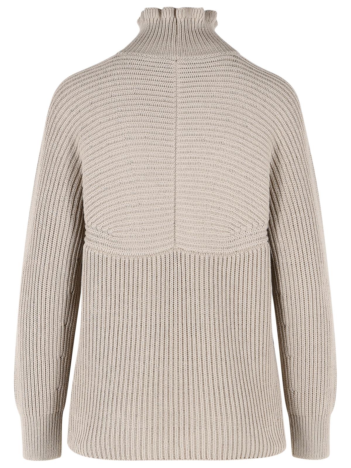 Max Mara 'Camino' Oversized Sand Cotton Cordonetto Sweater Women MAX MARA