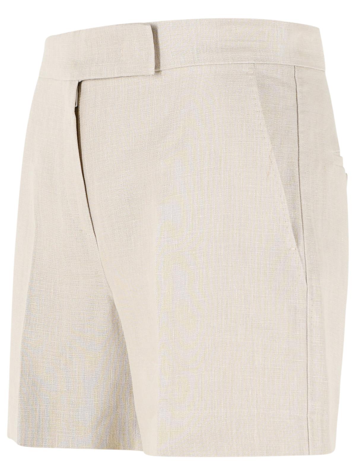 Max Mara 'Landa' Shorts In Sand-Coloured Linen Mat Women MAX MARA