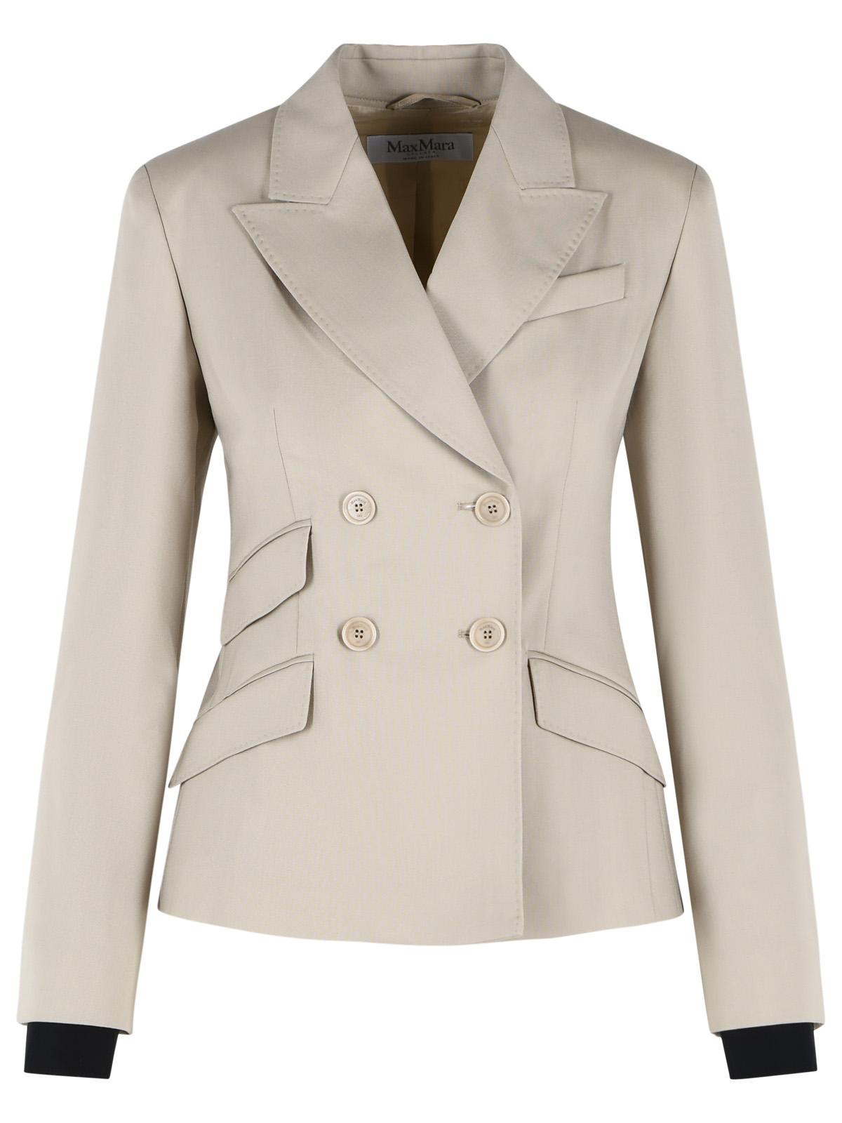 Max Mara 'Placido' Blazer In Beige Virgin Wool Blend Women MAX MARA