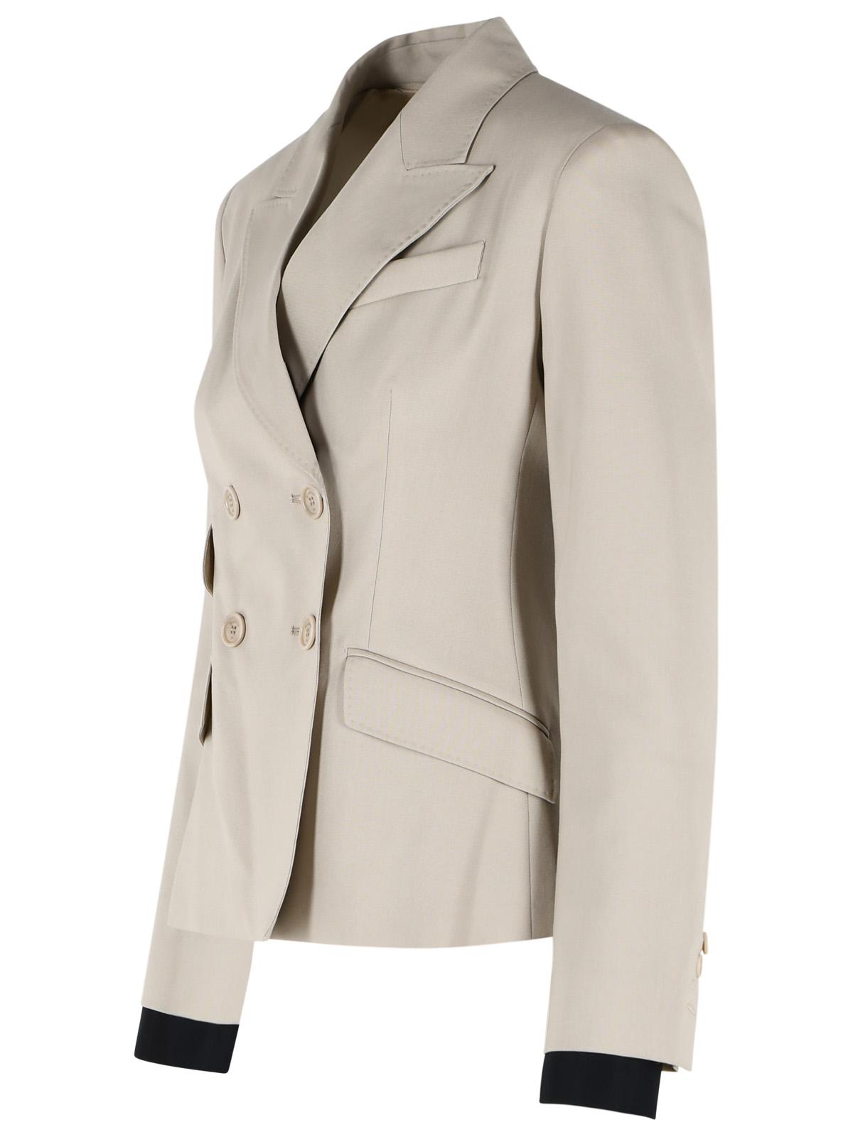 Max Mara 'Placido' Blazer In Beige Virgin Wool Blend Women MAX MARA