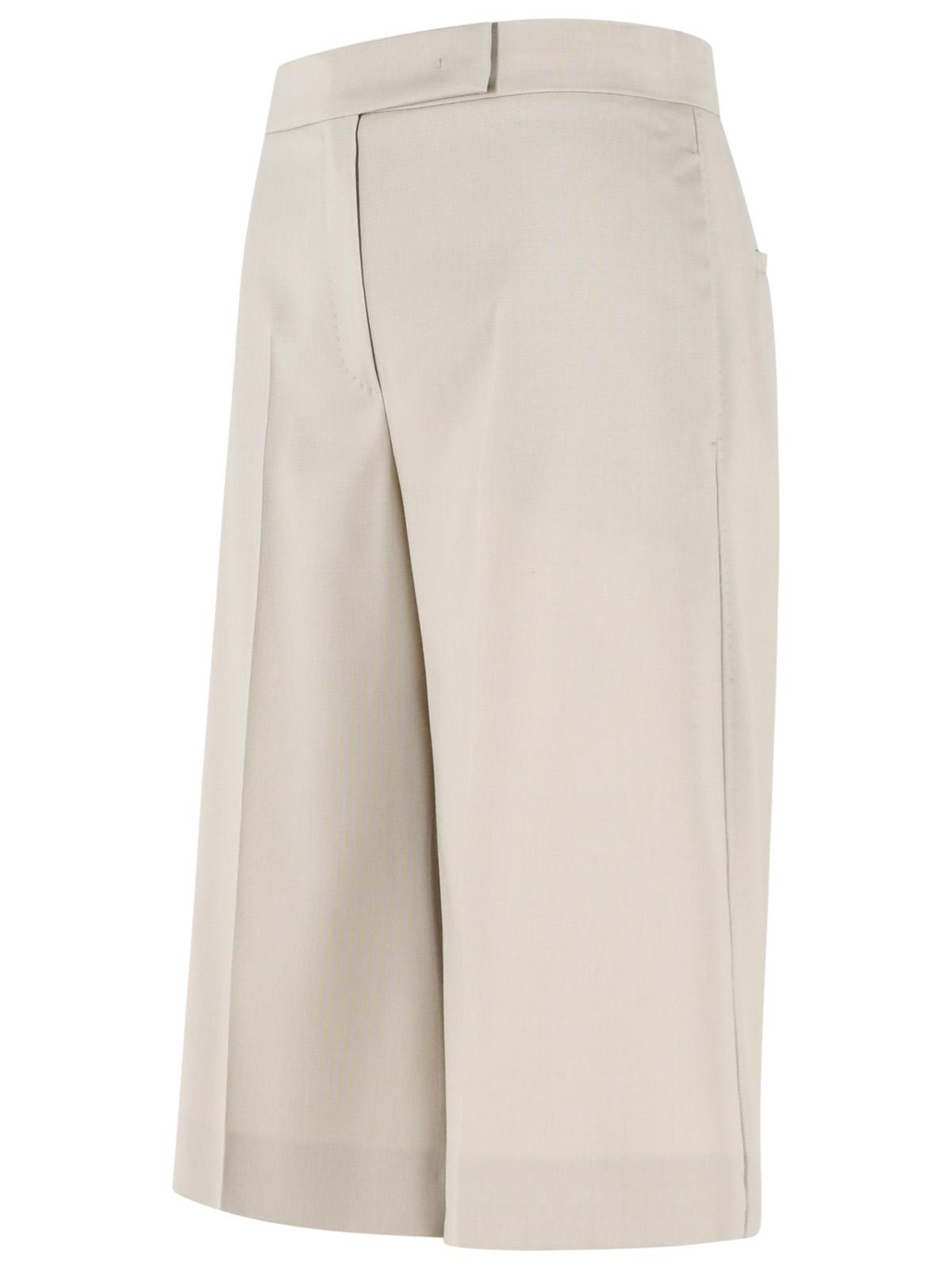Max Mara 'Umile' Bermuda Shorts In Wool, Mohair And Sand Silk Tela Women MAX MARA