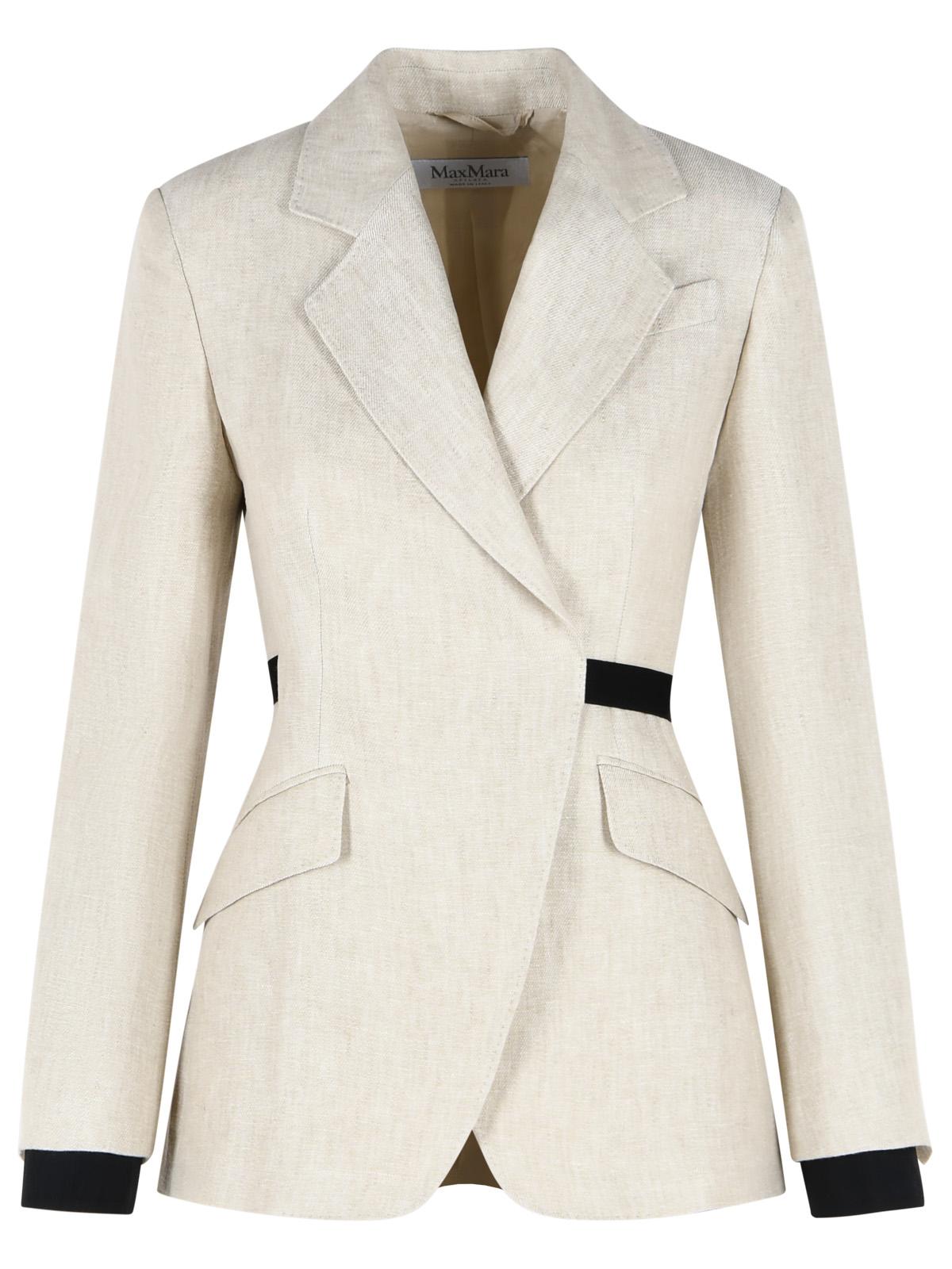 Max Mara 'Neutro' Beige Linen Blazer Women MAX MARA
