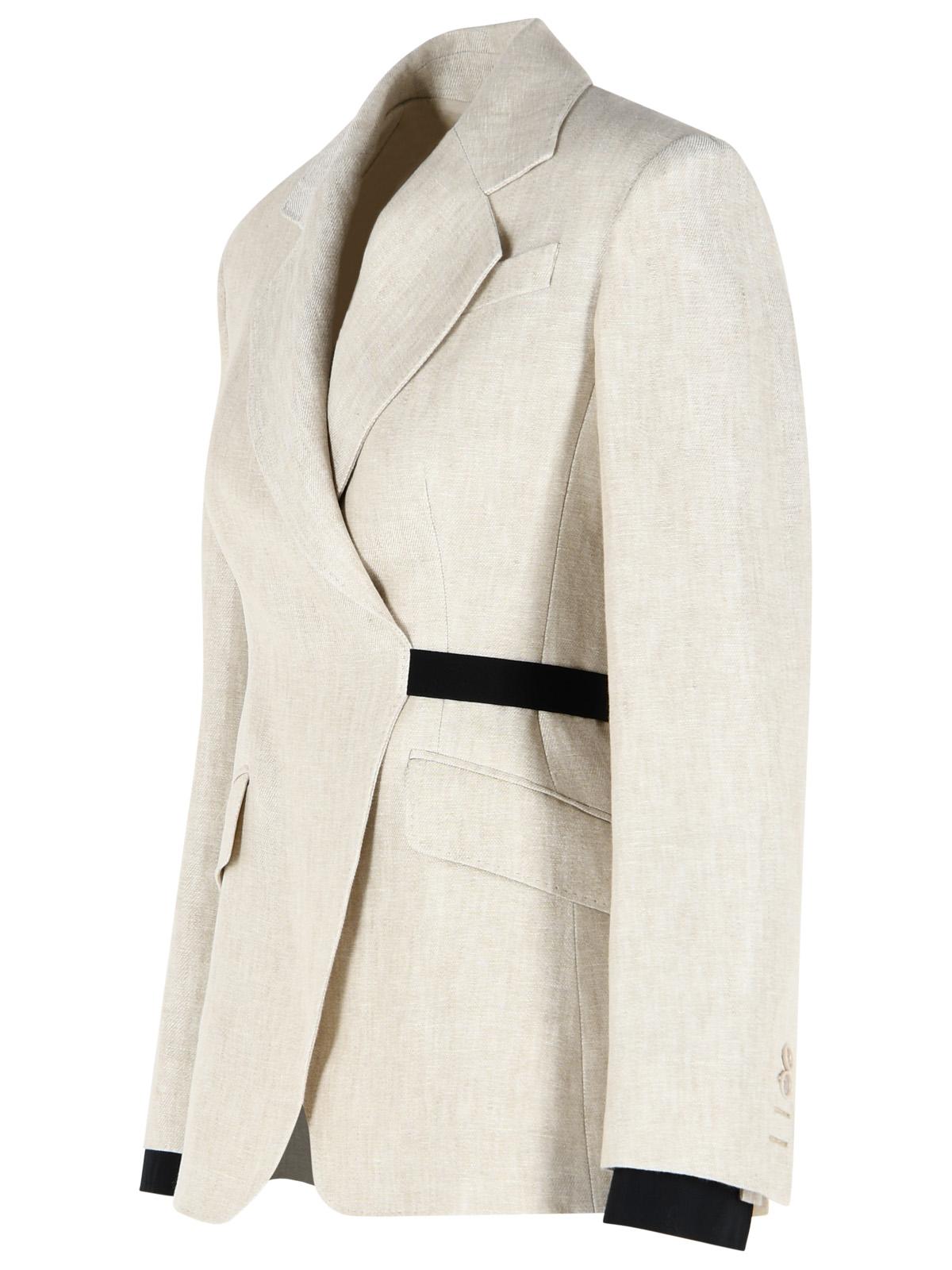 Max Mara 'Neutro' Beige Linen Blazer Women MAX MARA