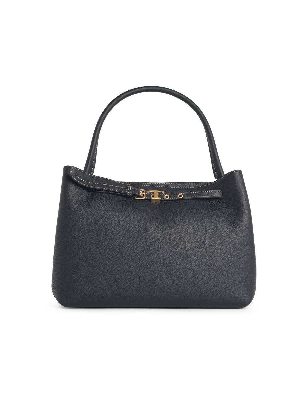 Tod's 'Tim' Small Black Leather Handbag Women TOD'S
