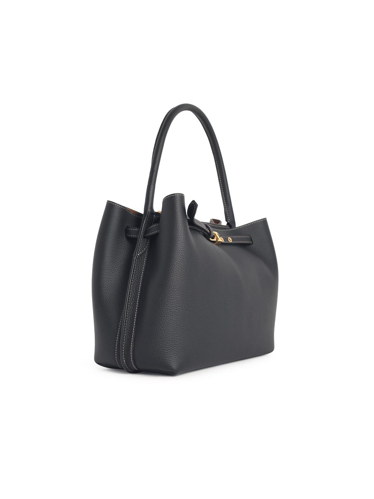 Tod's 'Tim' Small Black Leather Handbag Women TOD'S