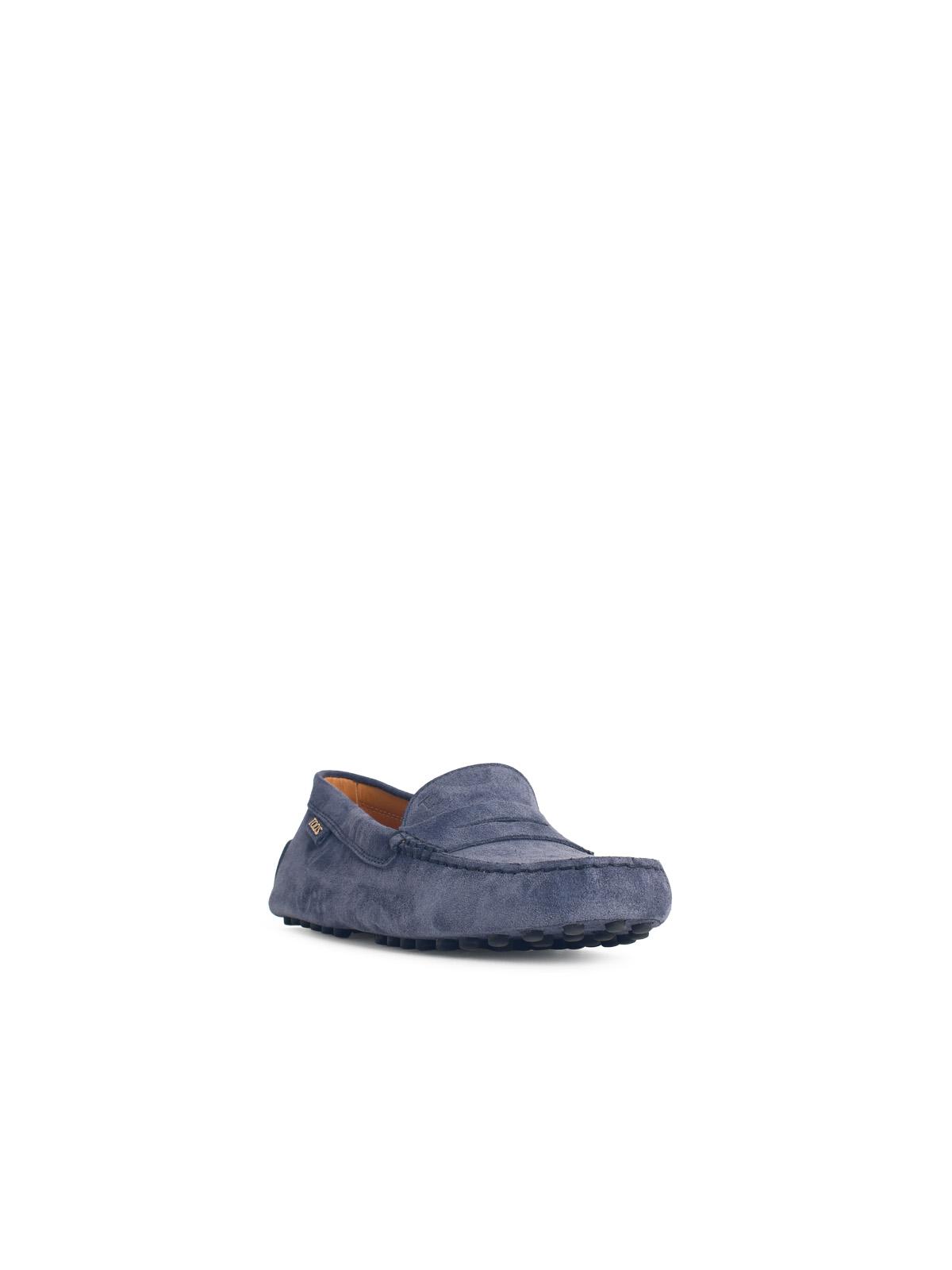 Tod's 'Gommino' Blue Suede Loafers Women TOD'S