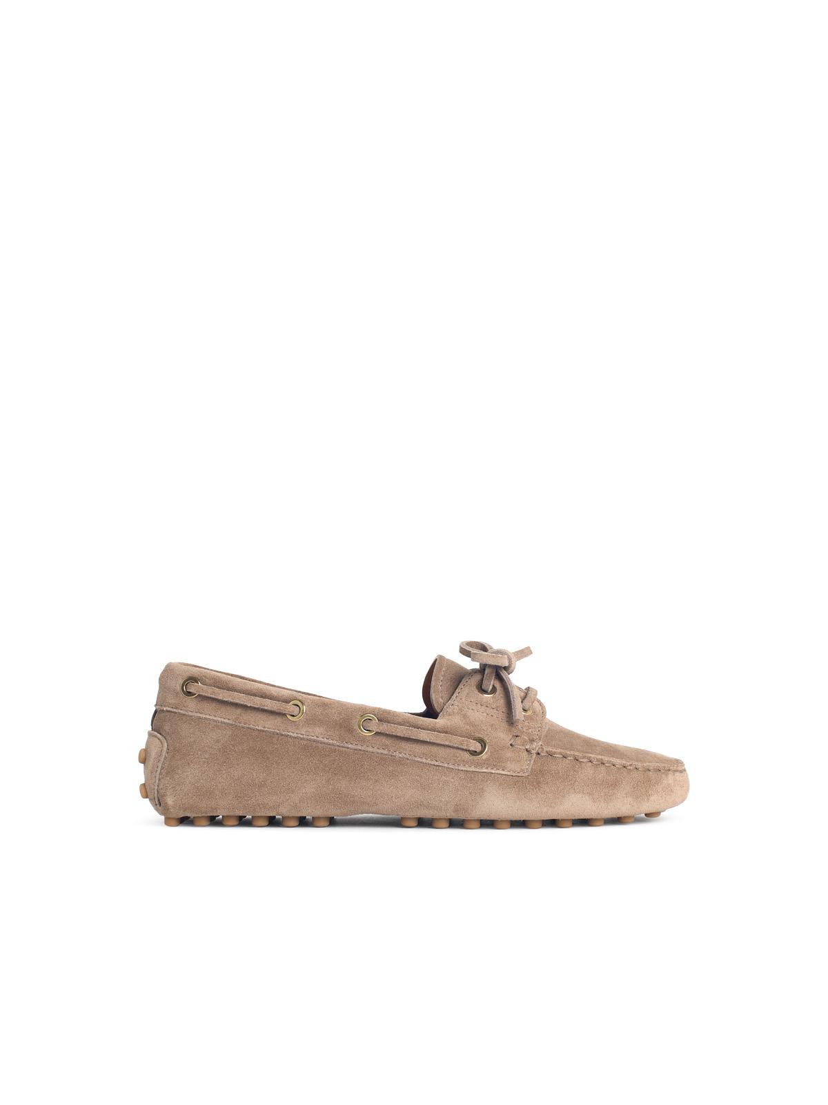 Tod's 'Gommino' Boat Loafers In Brown Suede Women TOD'S