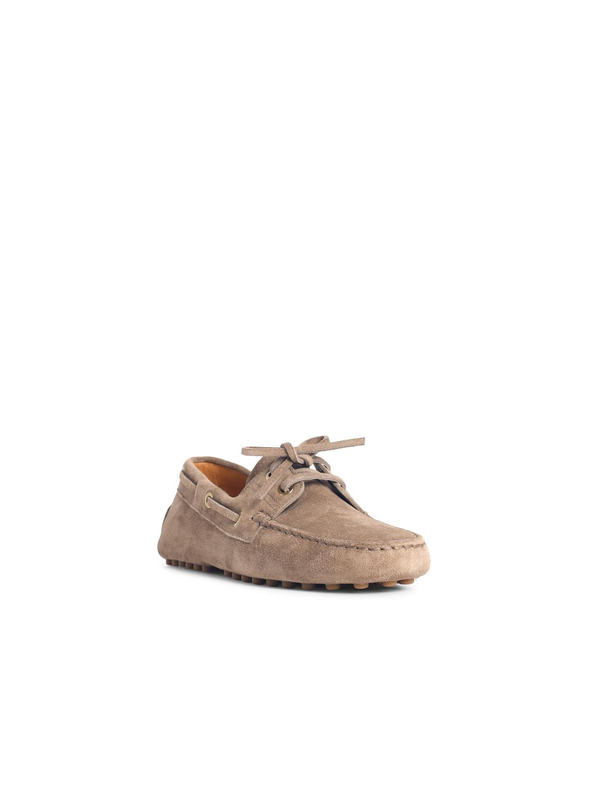 Tod's 'Gommino' Boat Loafers In Brown Suede Women TOD'S