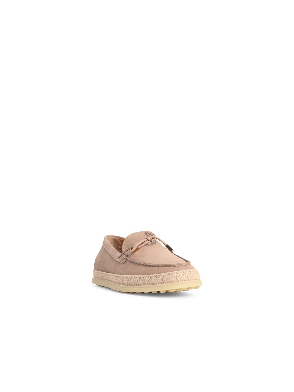 Tod's Pink Nubuck Loafers Women TOD'S