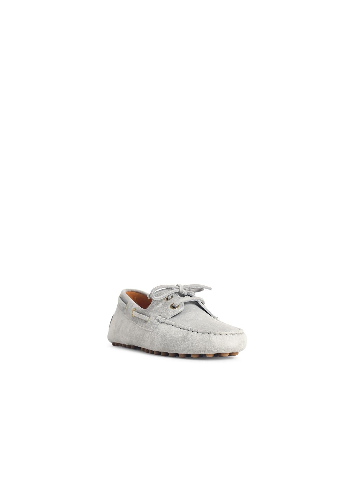 Tod's 'Gommino' Grey Suede Boat Loafers Women TOD'S