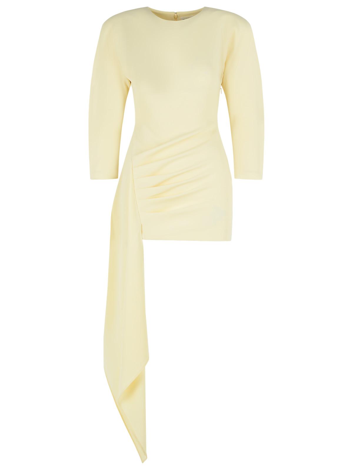 The Andamane 'Amanda' Cream Polyester Mini Dress Women THE ANDAMANE