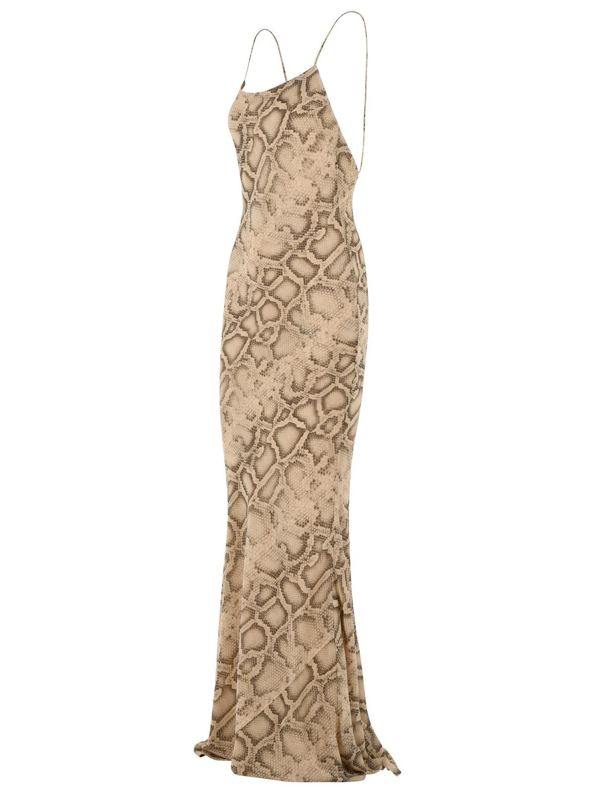 The Andamane Snake Print 'Ninfea' Polyester Dress Women THE ANDAMANE