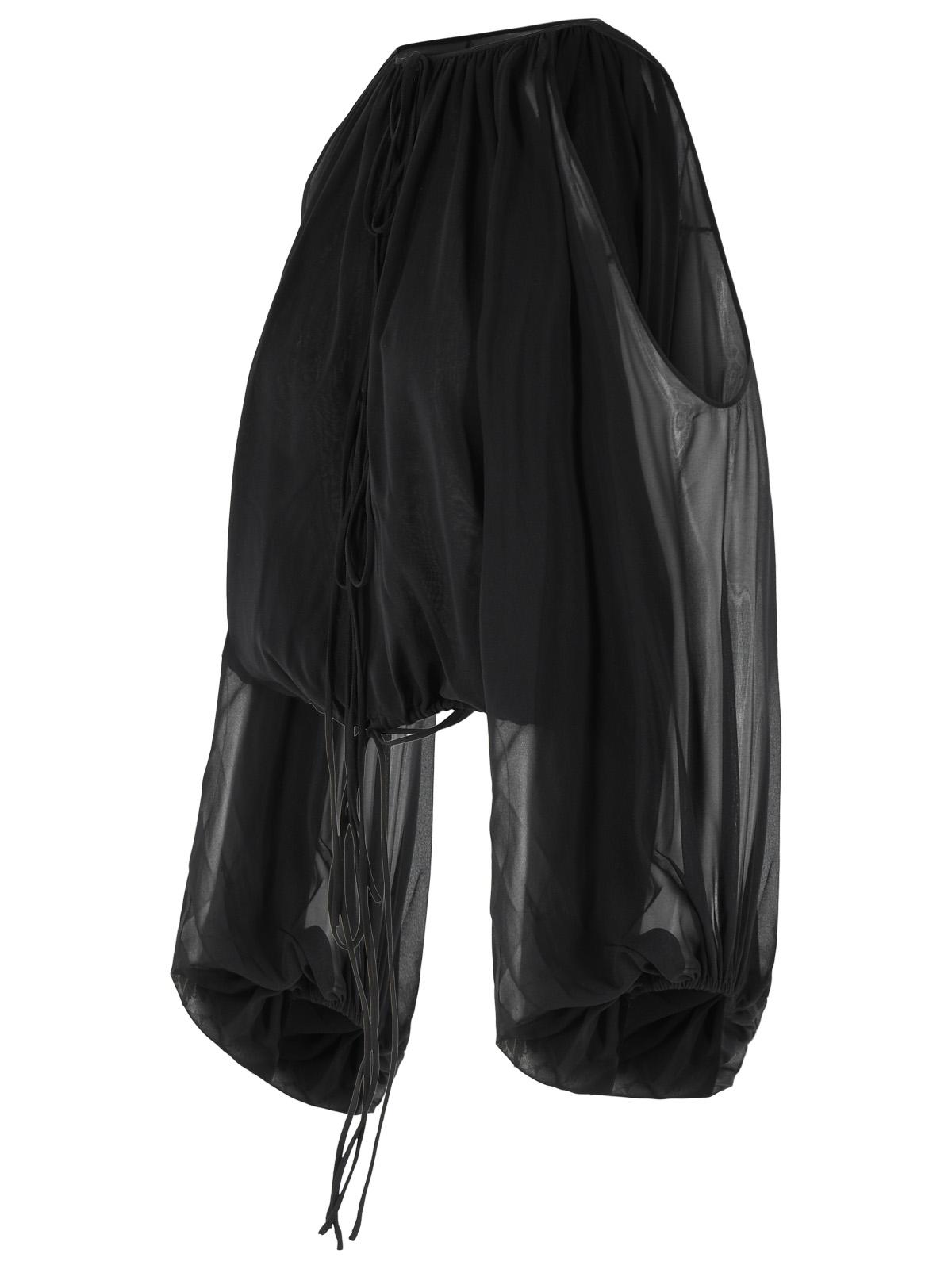 The Andamane Black Silk Blouse Women THE ANDAMANE