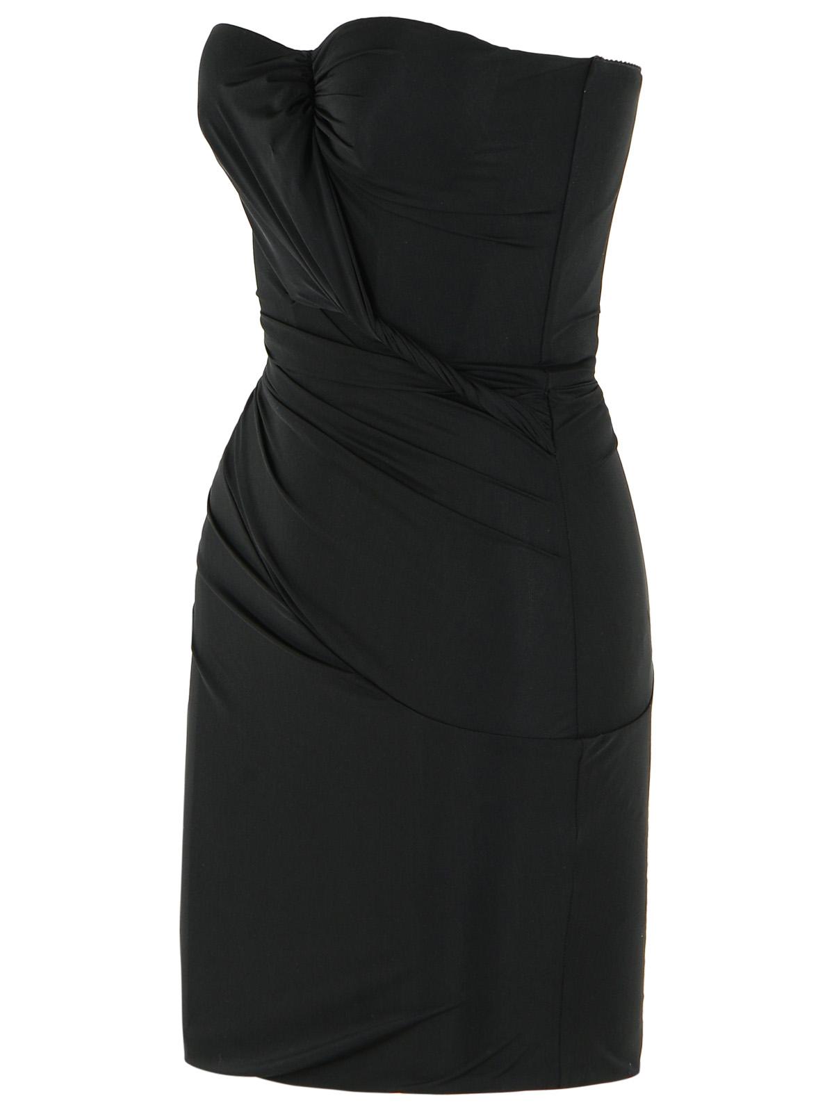 Blumarine Black Stretch Nylon Dress Women BLUMARINE