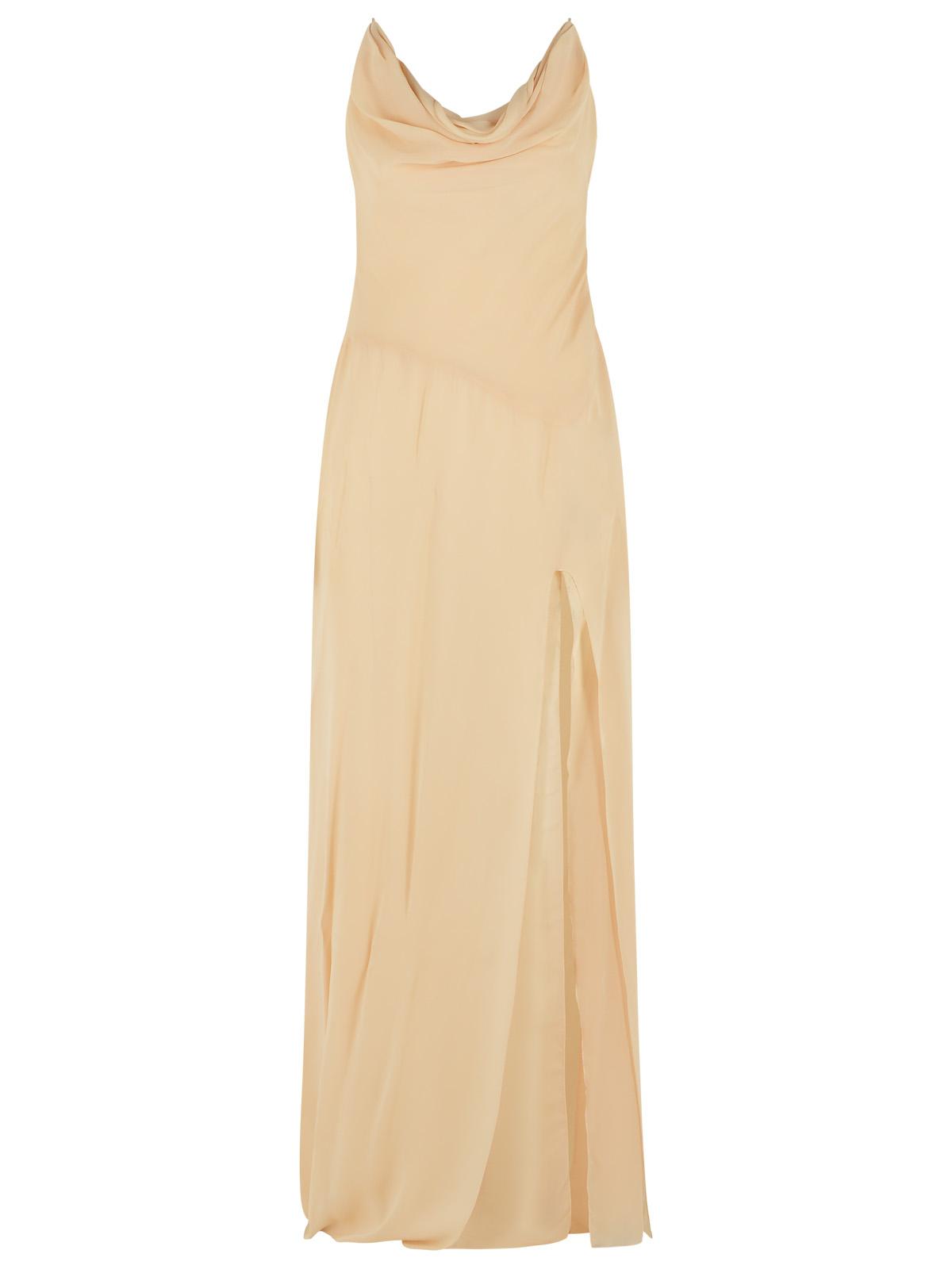 Blumarine Cream Viscose Dress Women BLUMARINE