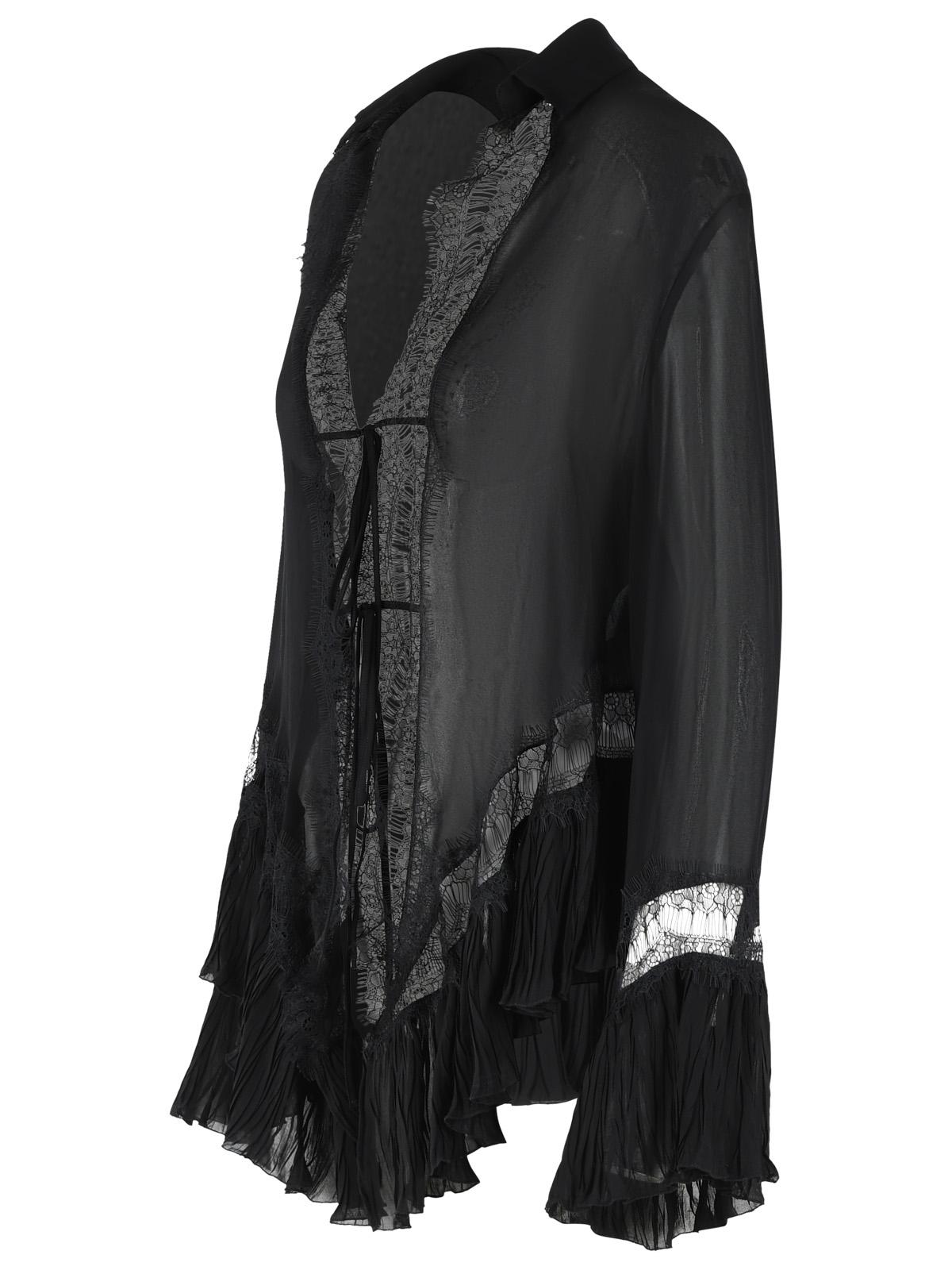 Blumarine Black Viscose Shirt Women BLUMARINE