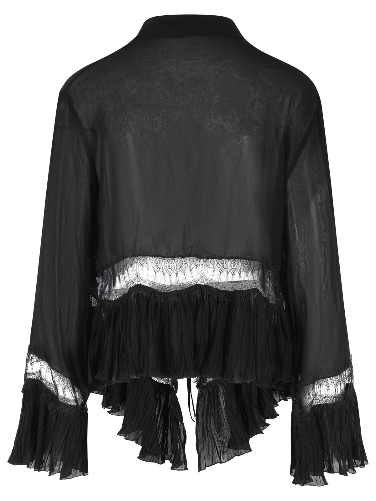 Blumarine Black Viscose Shirt Women BLUMARINE