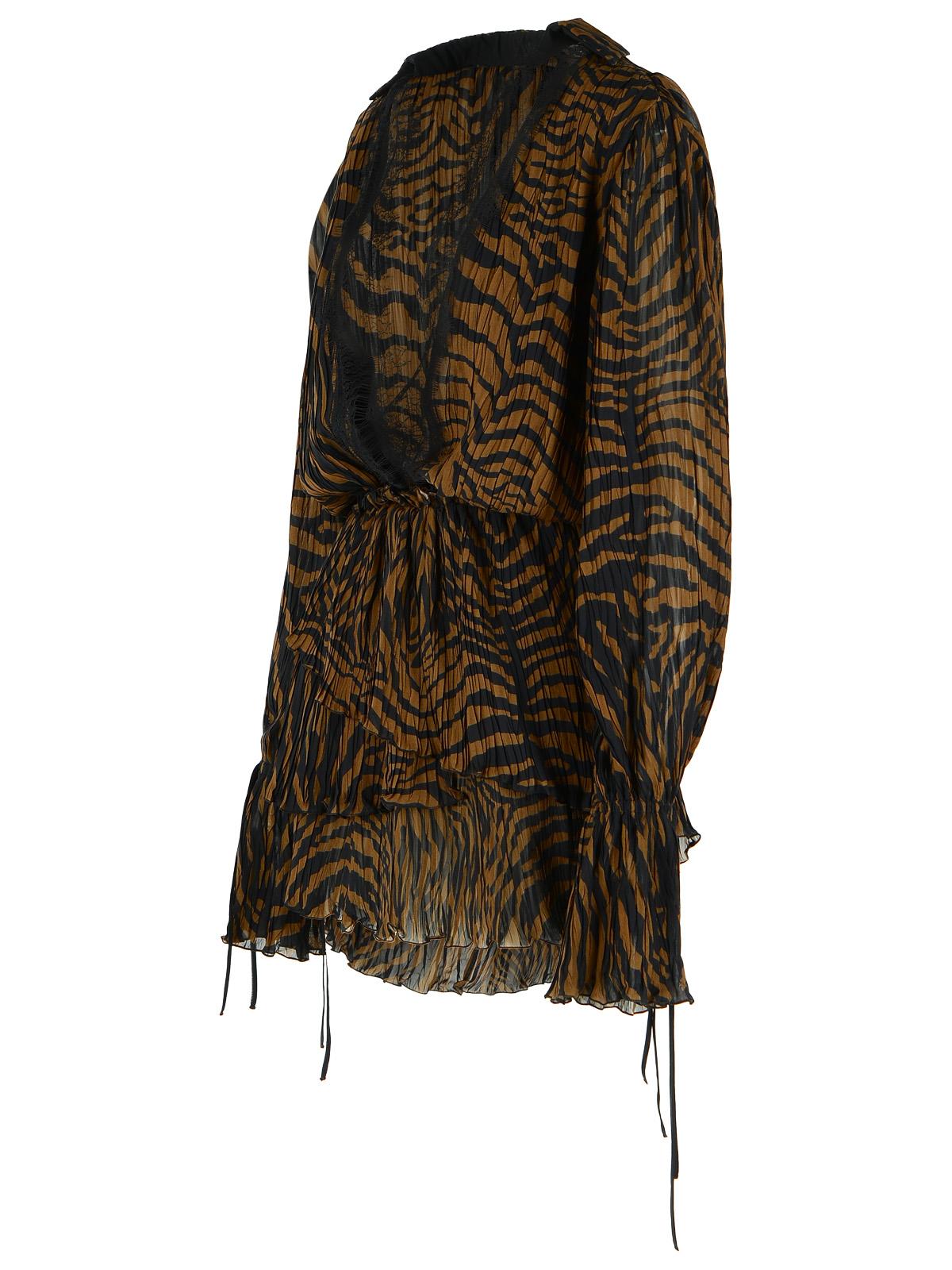 Blumarine Brown Viscose Dress Women BLUMARINE