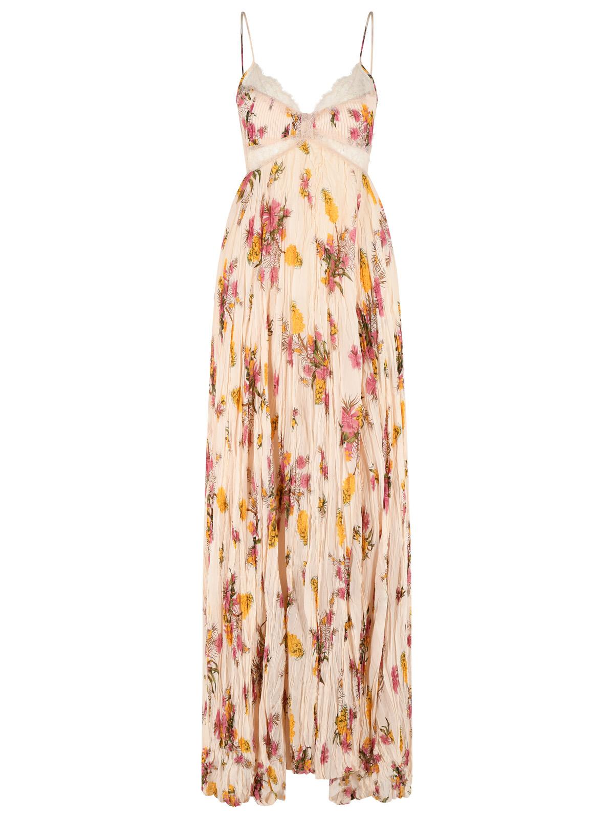 Blumarine Peach Viscose Dress Women BLUMARINE