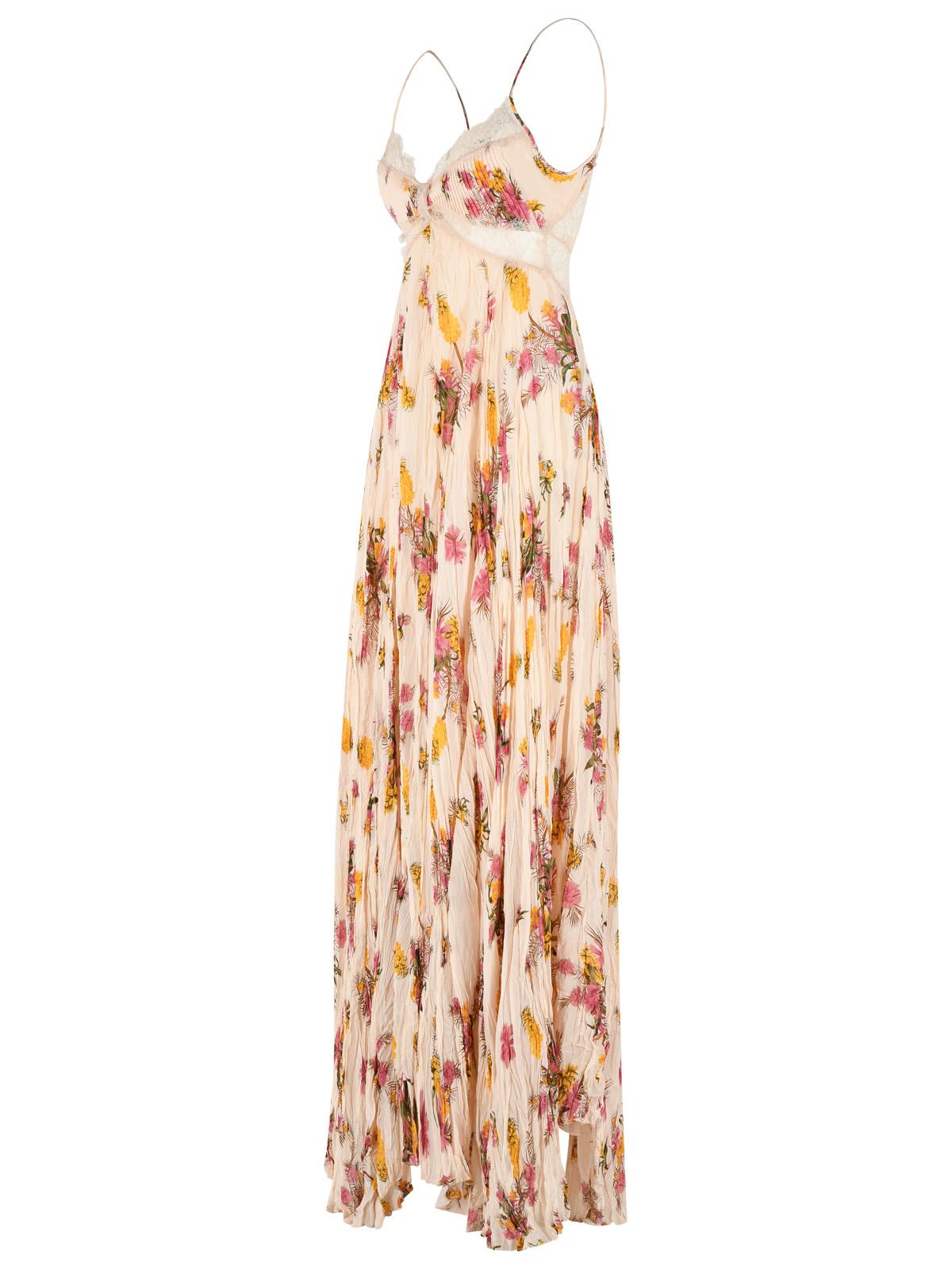 Blumarine Peach Viscose Dress Women BLUMARINE