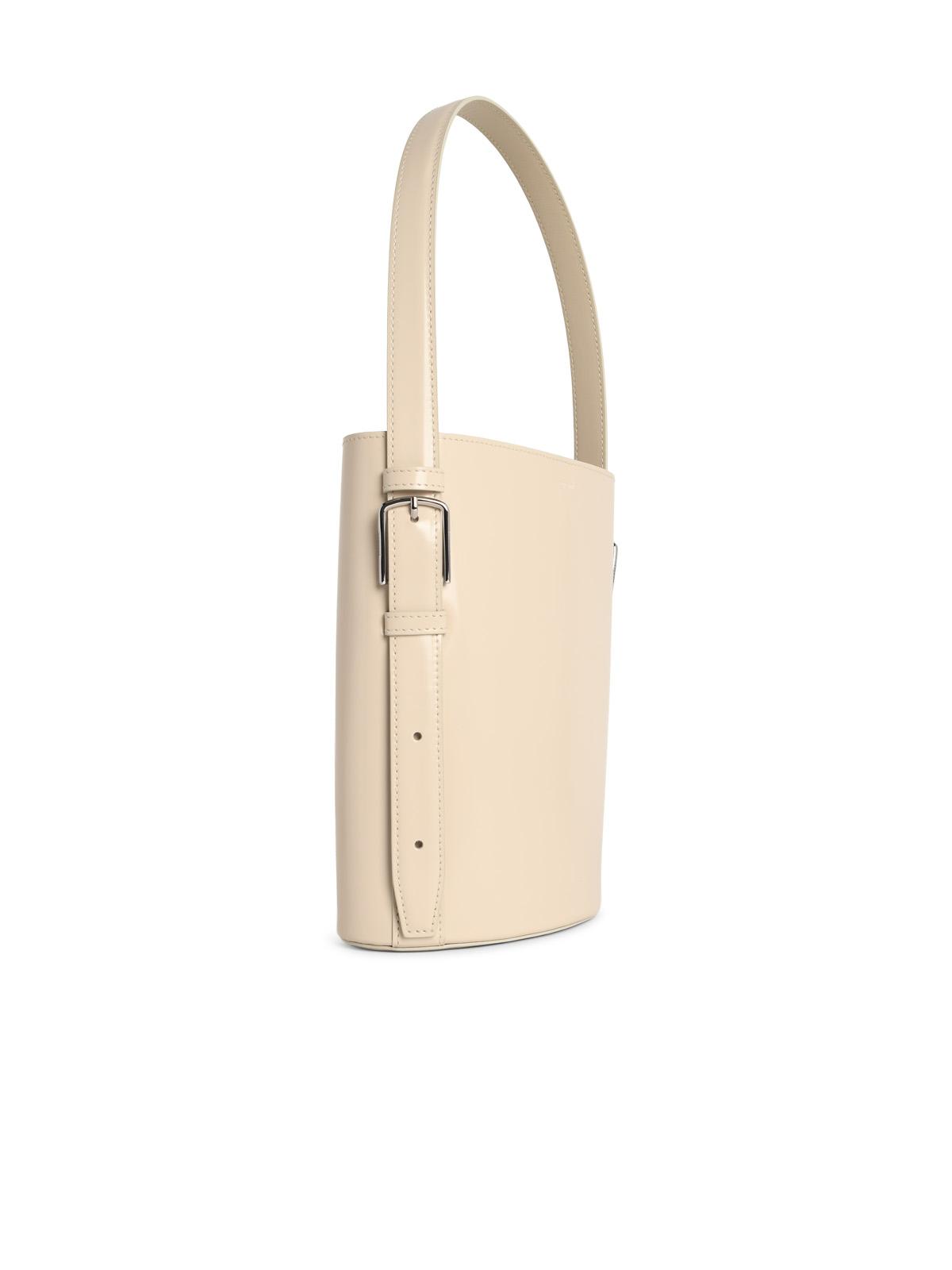 Coperni 'Erconomic Bucket' Light Beige Leather Bag Women