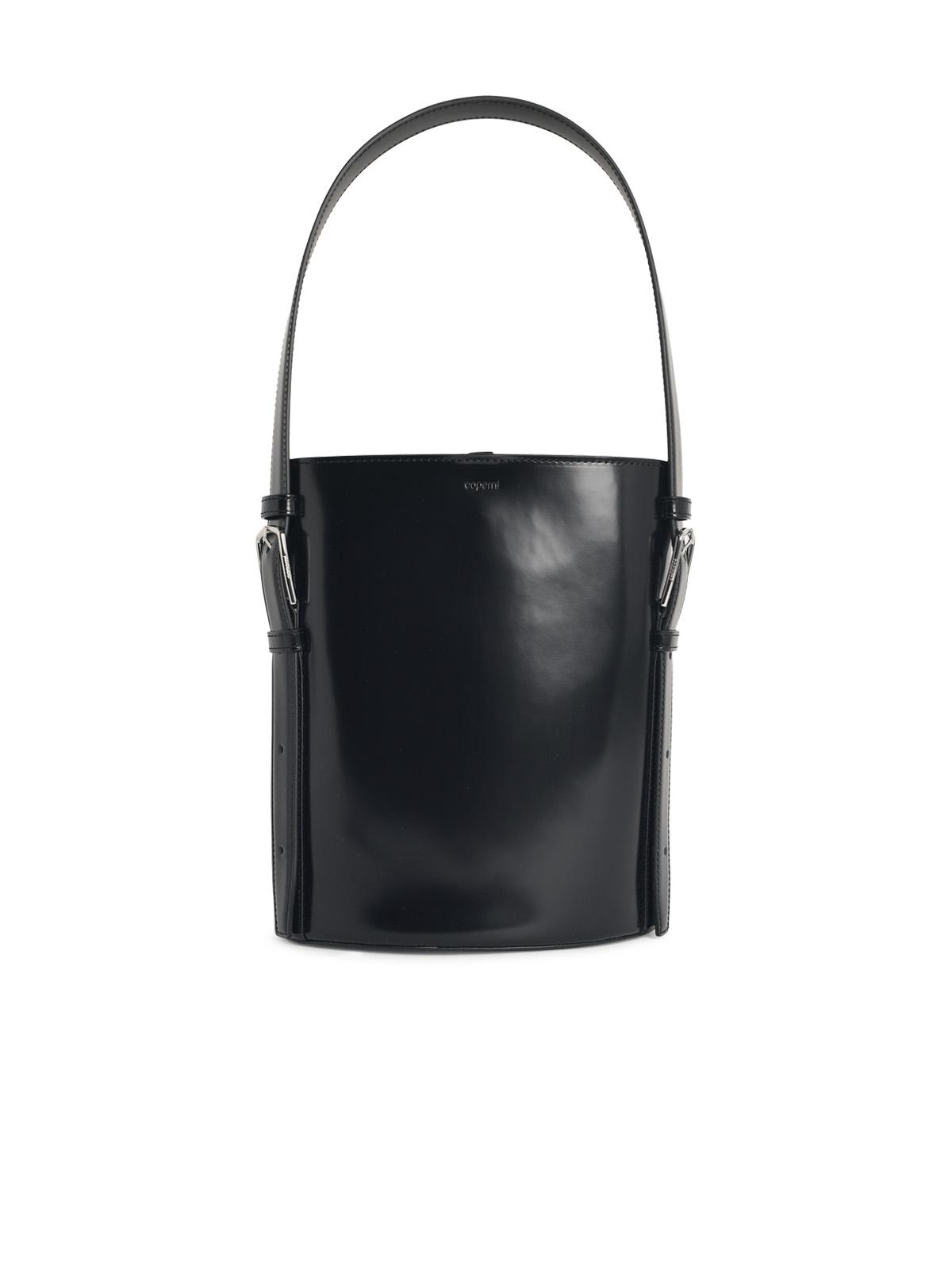 Coperni 'Erconomic Bucket' Black Leather Bag Women