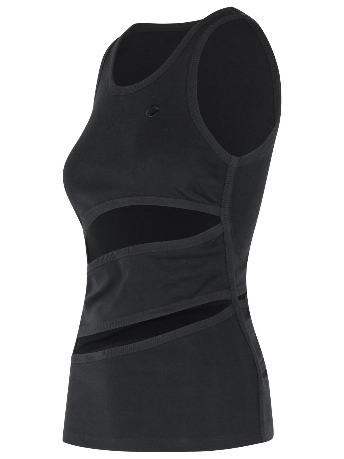 Coperni 'Spirale' Black Cotton Tank Top Women COPERNI